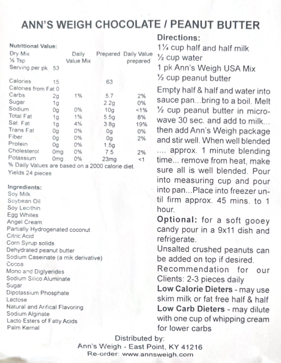 Ann's Weigh Candy Mix - 2 Pack